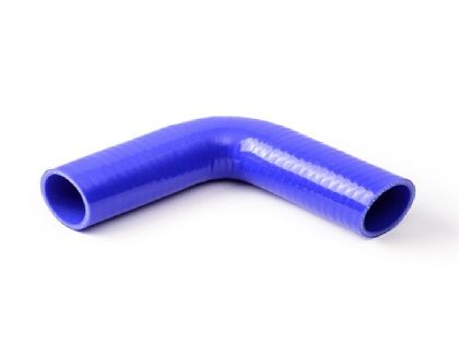 Silicone bocht 90º blauw