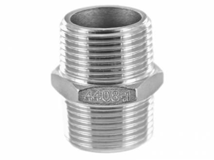 Dubbele Nippel RVS NPT