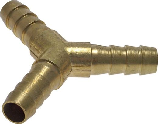 Slangverbinder Y-stuk messing