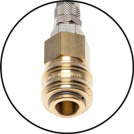 PUR Spiraalslang 8x5mm Incl. Rectus Koppeling | 3 Meter