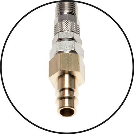 PUR Spiraalslang 6x4mm Incl. Rectus Koppeling | 3 Meter