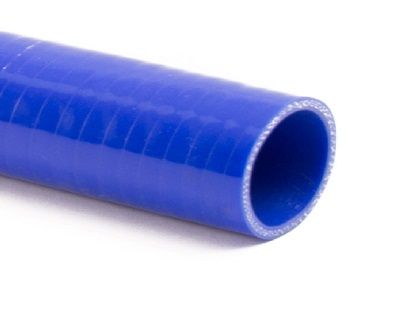 Silicone slang recht 1.000mm. blauw